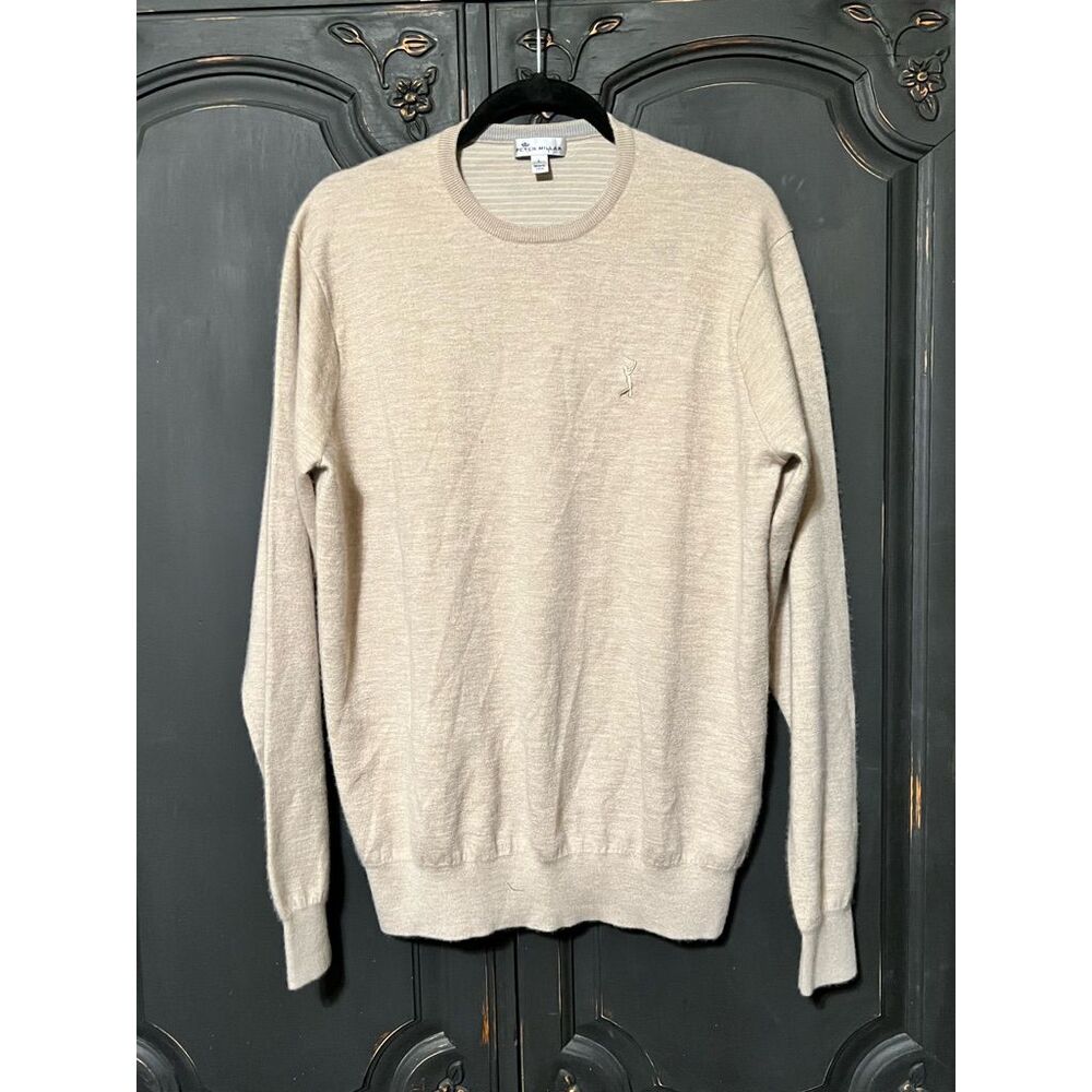 Peter Millar Cashmere Pullover Long Sleeve Golf Sweater Size Large NWOT